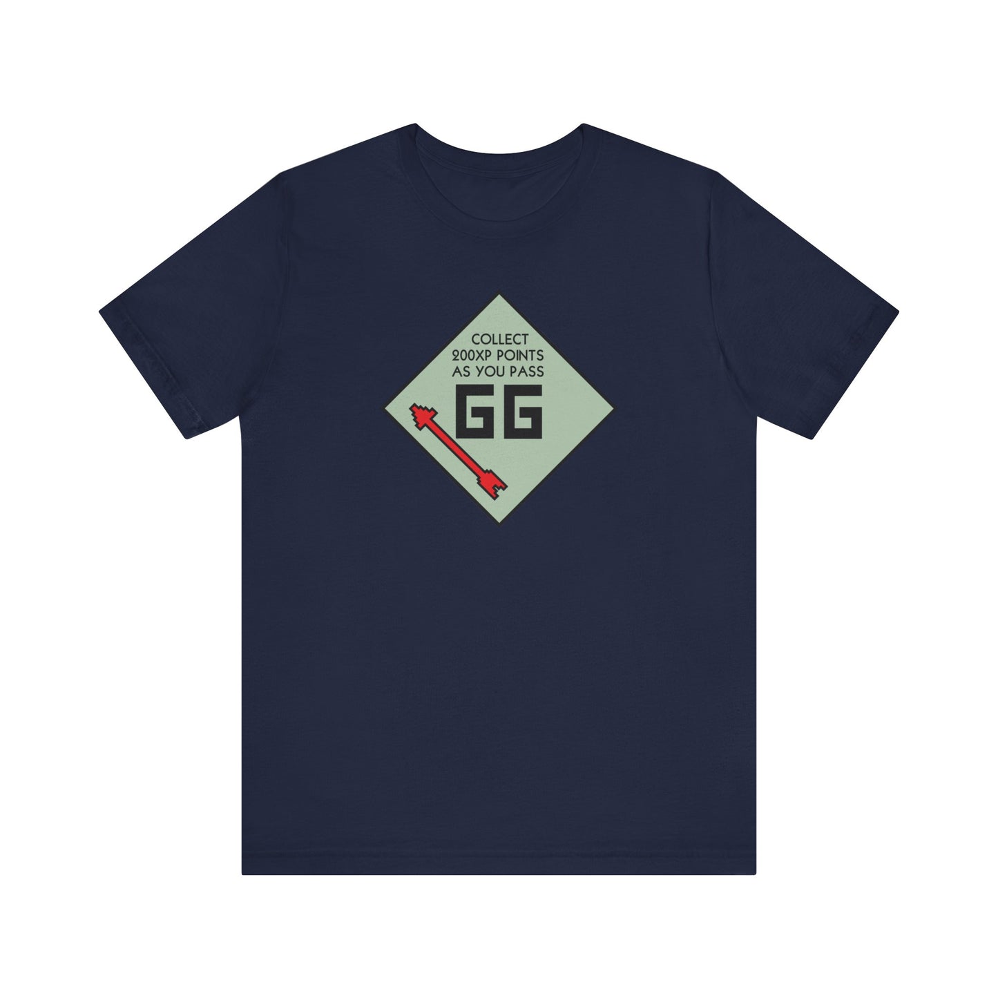 GG PASS GO COLLECT 200XP. Unisex Jersey Short Sleeve Tee