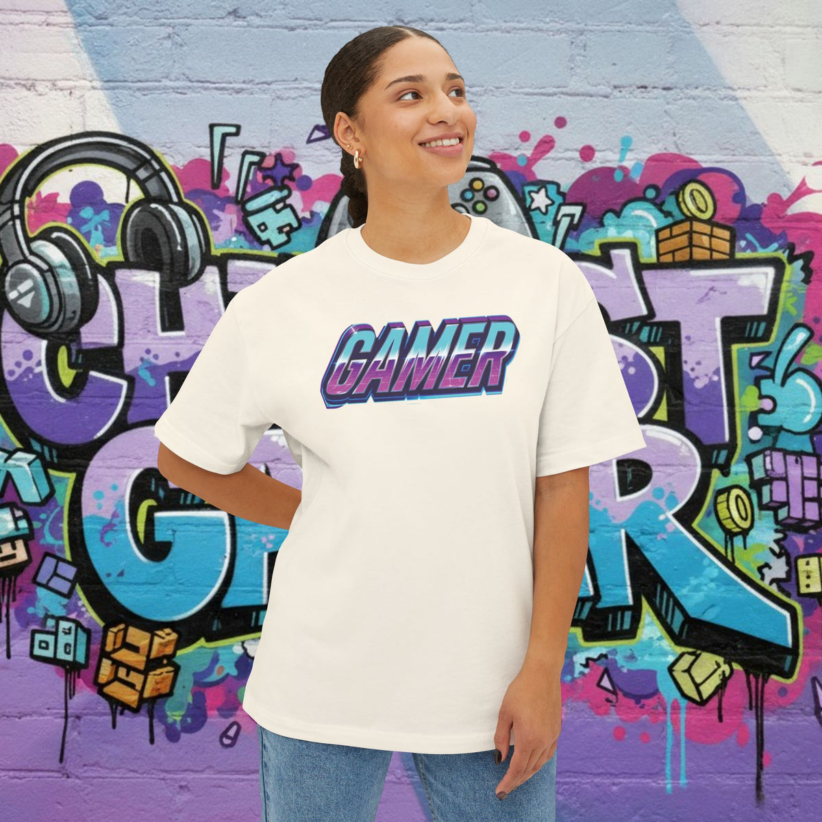 GAMER. Unisex Oversized Boxy Tee