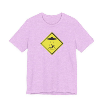 CAUTION UFO! Unisex Jersey Short Sleeve Tee