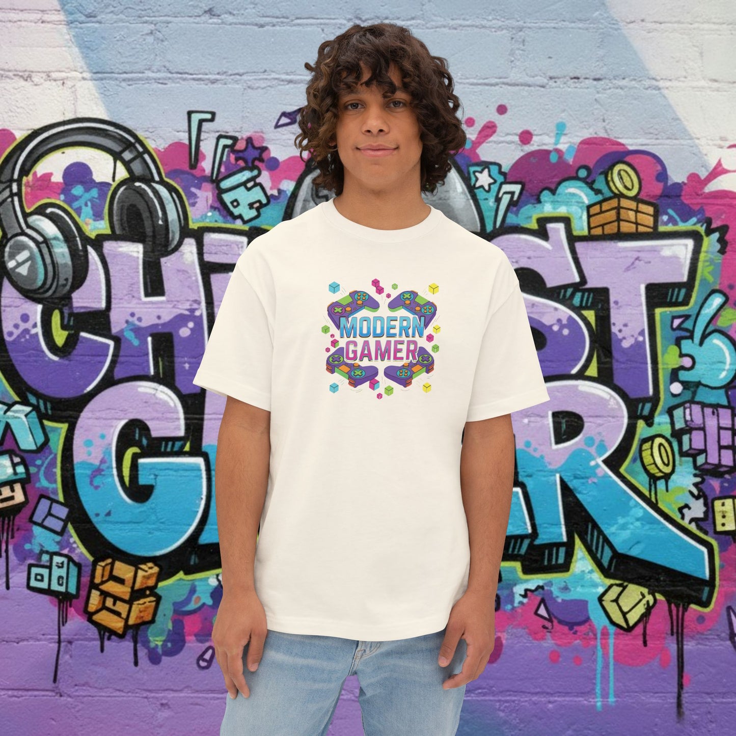 MODERN GAMER. Unisex Oversized Boxy Tee