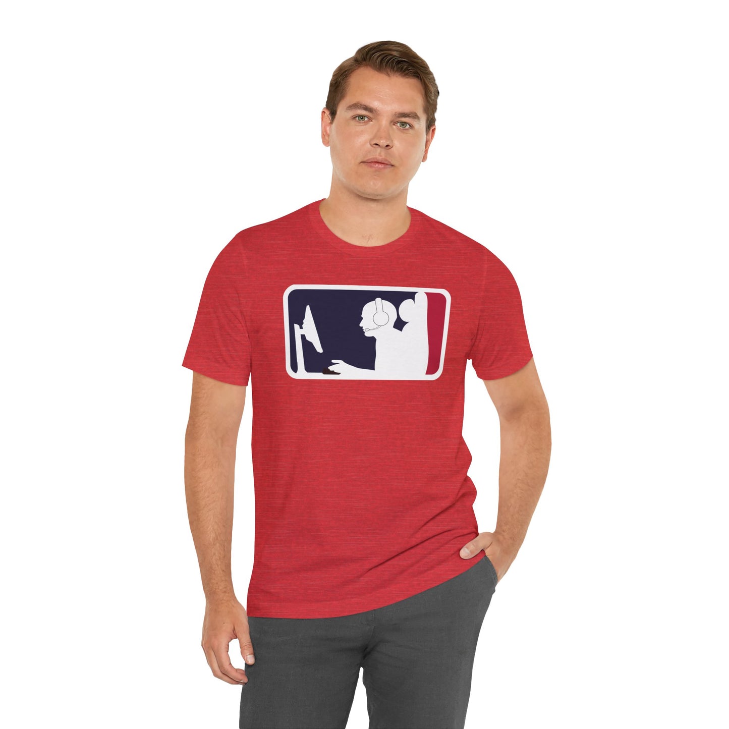 MAJOR LEAGUE GAMER (PC). Unisex Jersey Short Sleeve Tee