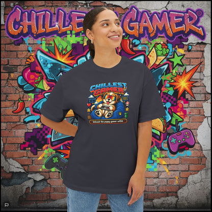 PUPPY GAMER. Unisex Oversized Boxy Tee