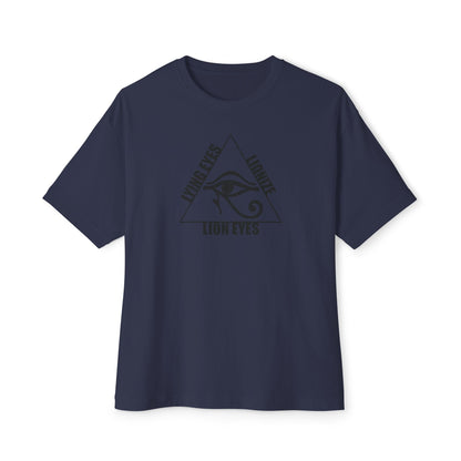 LYING EYES LIONIZE LION EYES. Unisex Oversized Boxy Tee