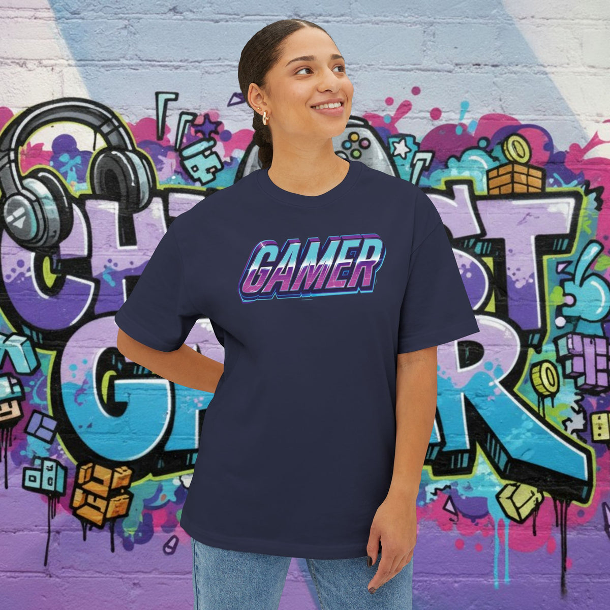 GAMER. Unisex Oversized Boxy Tee