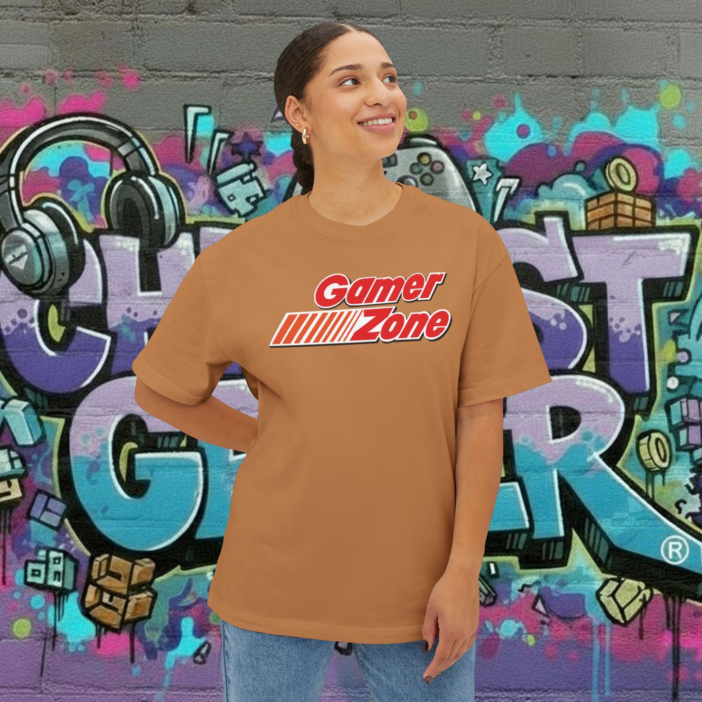 GAMER ZONE. Unisex Oversized Boxy Tee