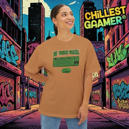 GO TOUCH GRASS. Unisex Oversized Boxy Tee