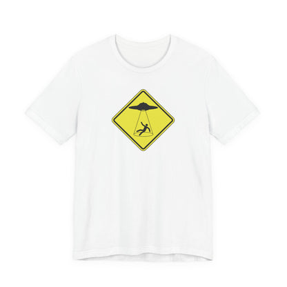 CAUTION UFO! Unisex Jersey Short Sleeve Tee