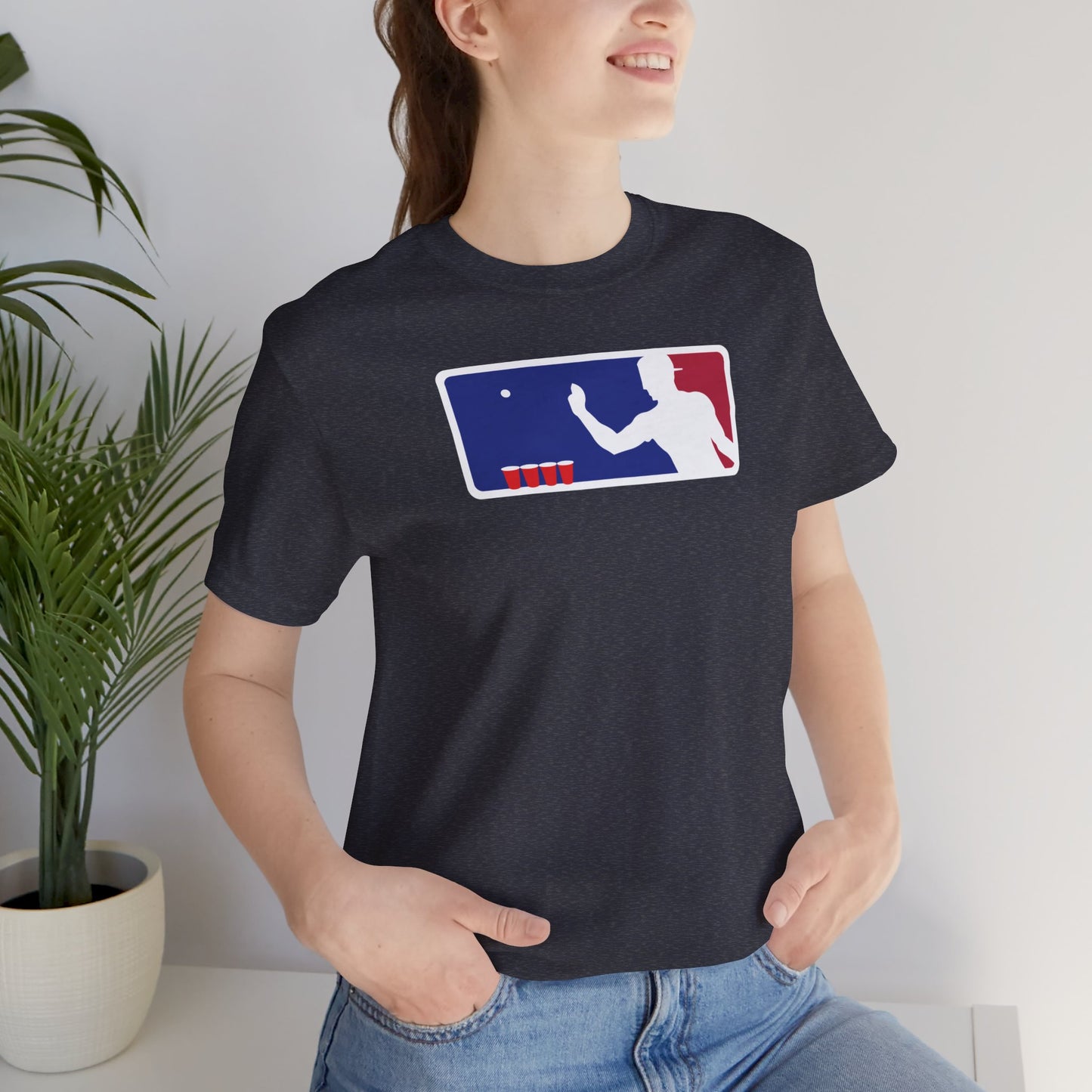 MAJOR LEAGUE PONGER. Unisex Jersey Short Sleeve Tee