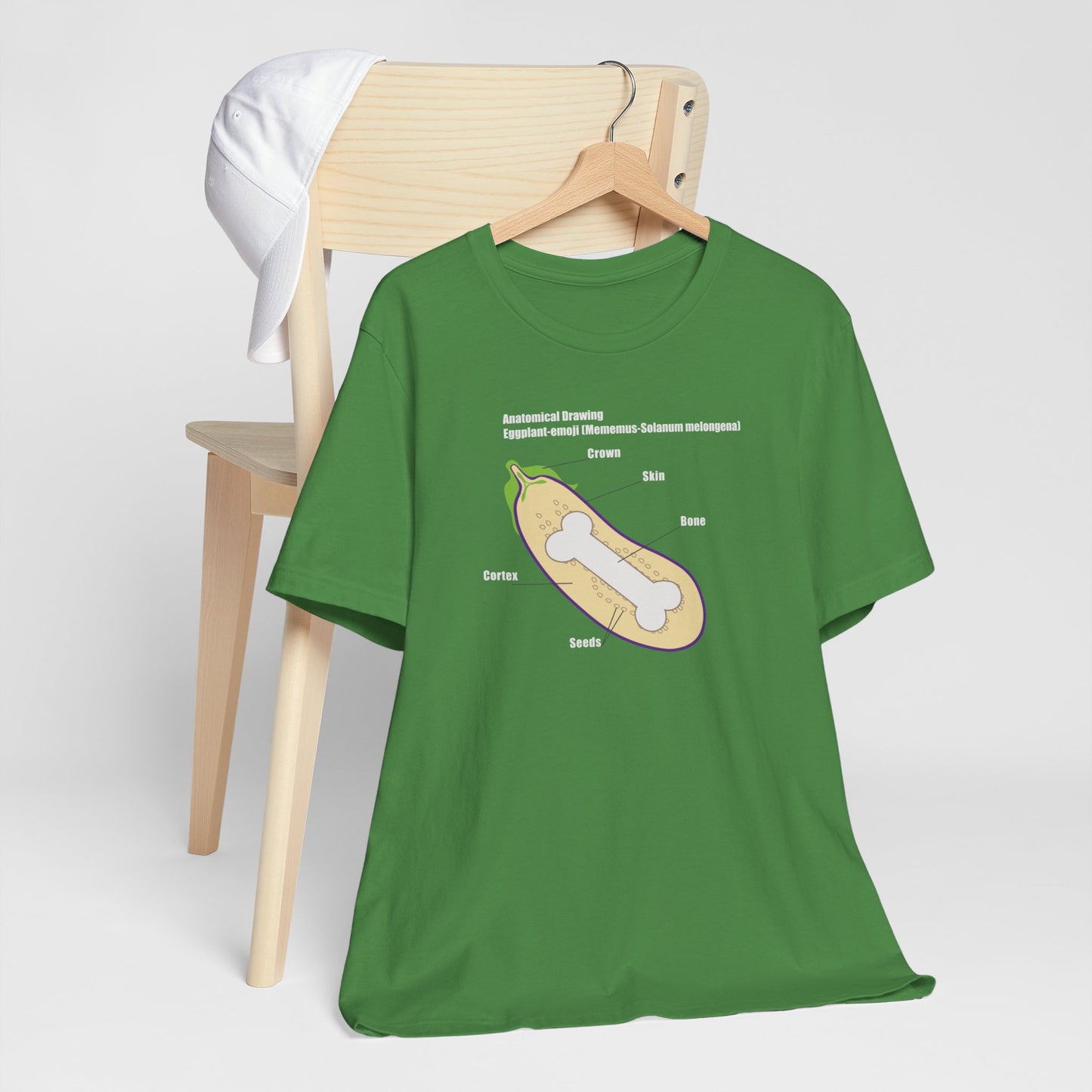 ANATOMY OF EGGPLANT. Unisex Jersey Short Sleeve Tee