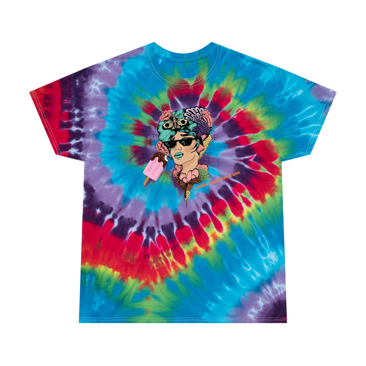 DEAL WITH IT. Tie-Dye Tee, Spiral