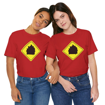 CAUTION DUMPSTER FIRE. Unisex Jersey Short Sleeve Tee