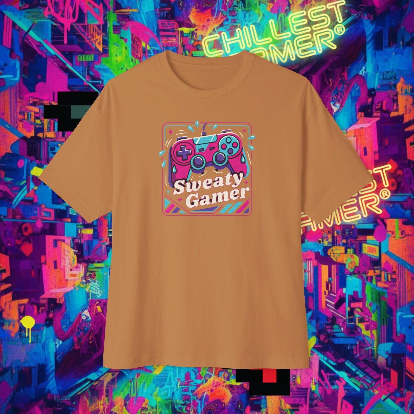 SWEATY GAMER. Unisex Oversized Boxy Tee