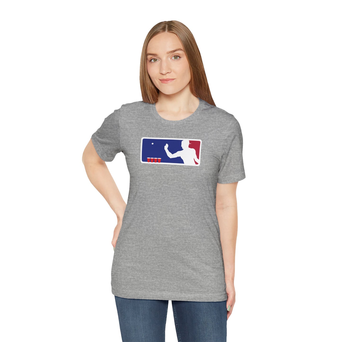 MAJOR LEAGUE PONGER. Unisex Jersey Short Sleeve Tee