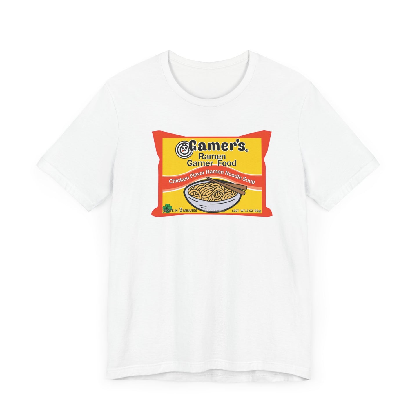 RAMEN GAMER FOOD. Unisex Jersey Short Sleeve Tee