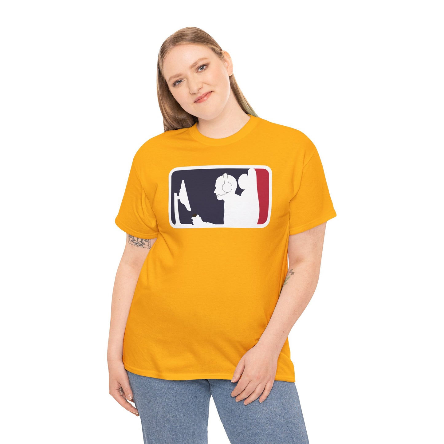 MAJOR LEAGUE GAMER (CONSOLE). Unisex Heavy Cotton Tee