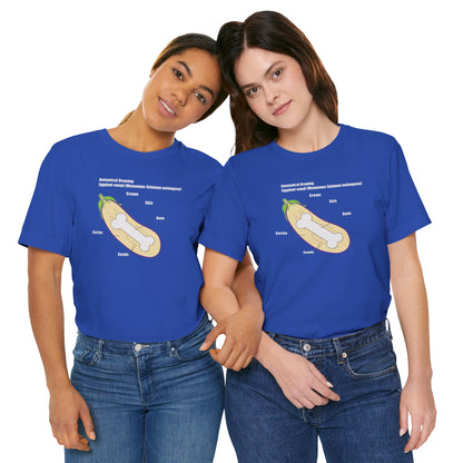 ANATOMY OF EGGPLANT. Unisex Jersey Short Sleeve Tee