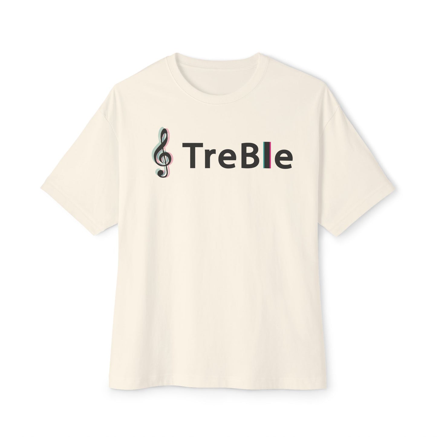 TREBLE TOCK. Unisex Oversized Boxy Tee