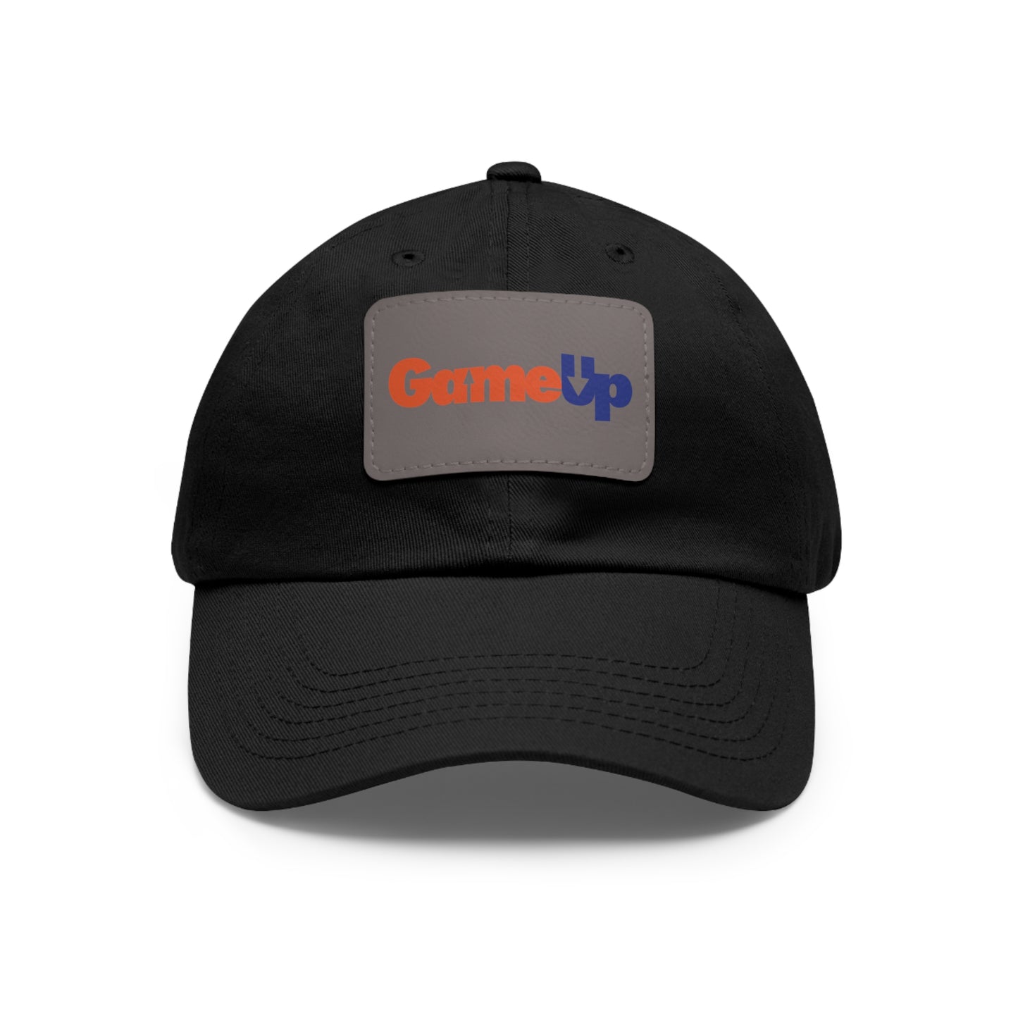 FED UP GAME UP. Dad Hat with Leather Patch (Rectangle)