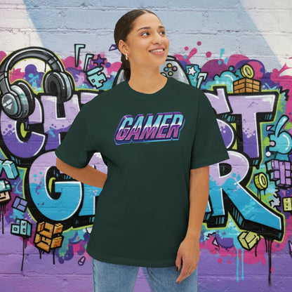 GAMER. Unisex Oversized Boxy Tee