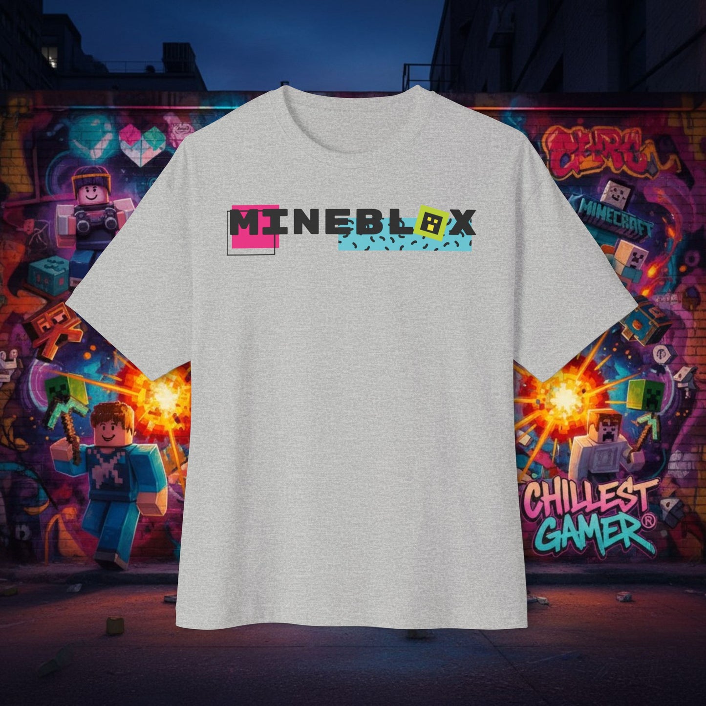 MINEBLOX. Unisex Oversized Boxy Tee