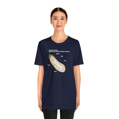 ANATOMY OF EGGPLANT. Unisex Jersey Short Sleeve Tee