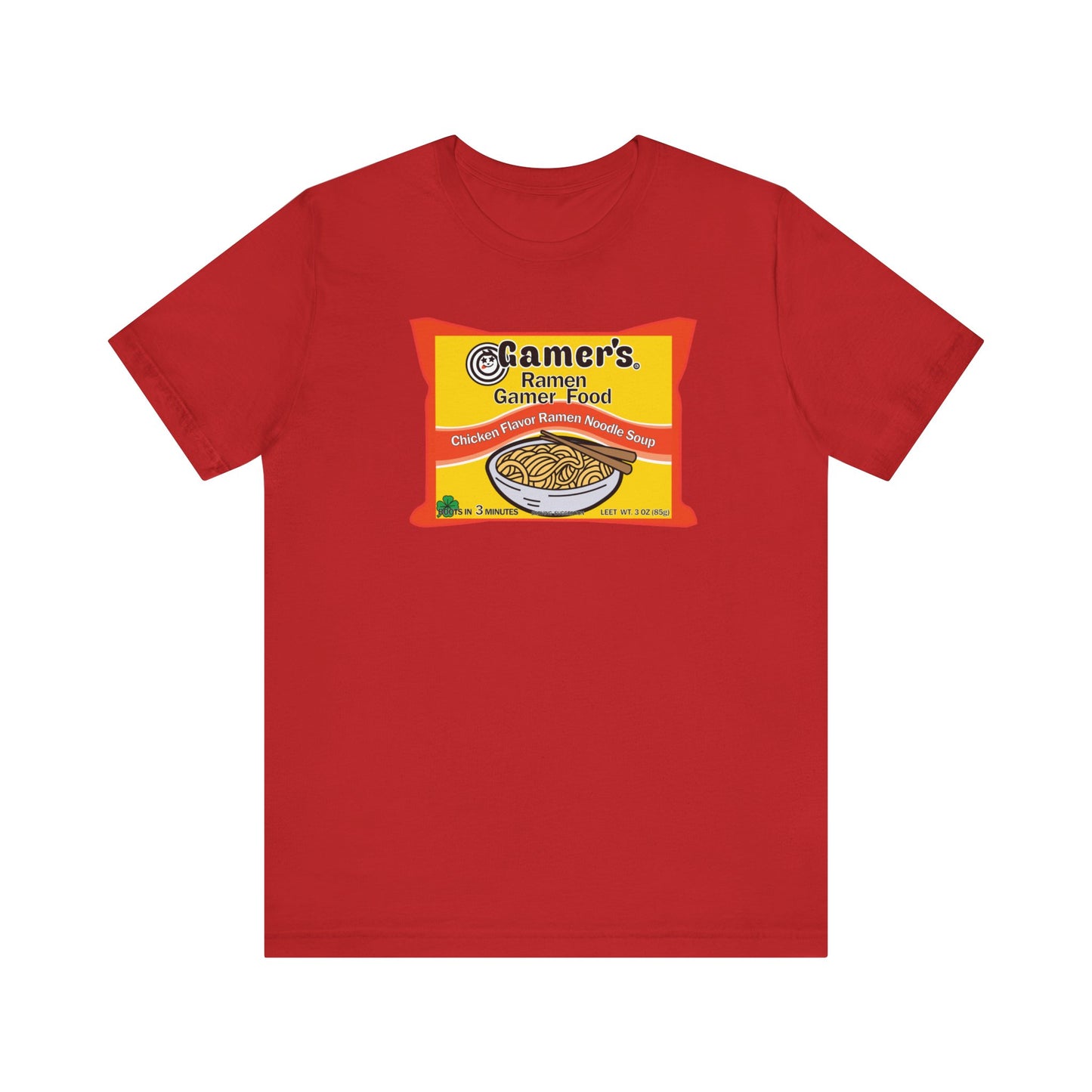 RAMEN GAMER FOOD. Unisex Jersey Short Sleeve Tee