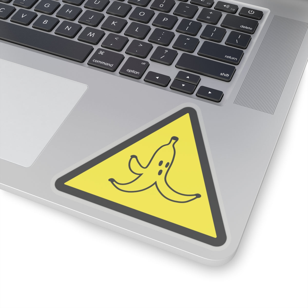 CAUTION BANANA PEEL. Kiss-Cut Stickers