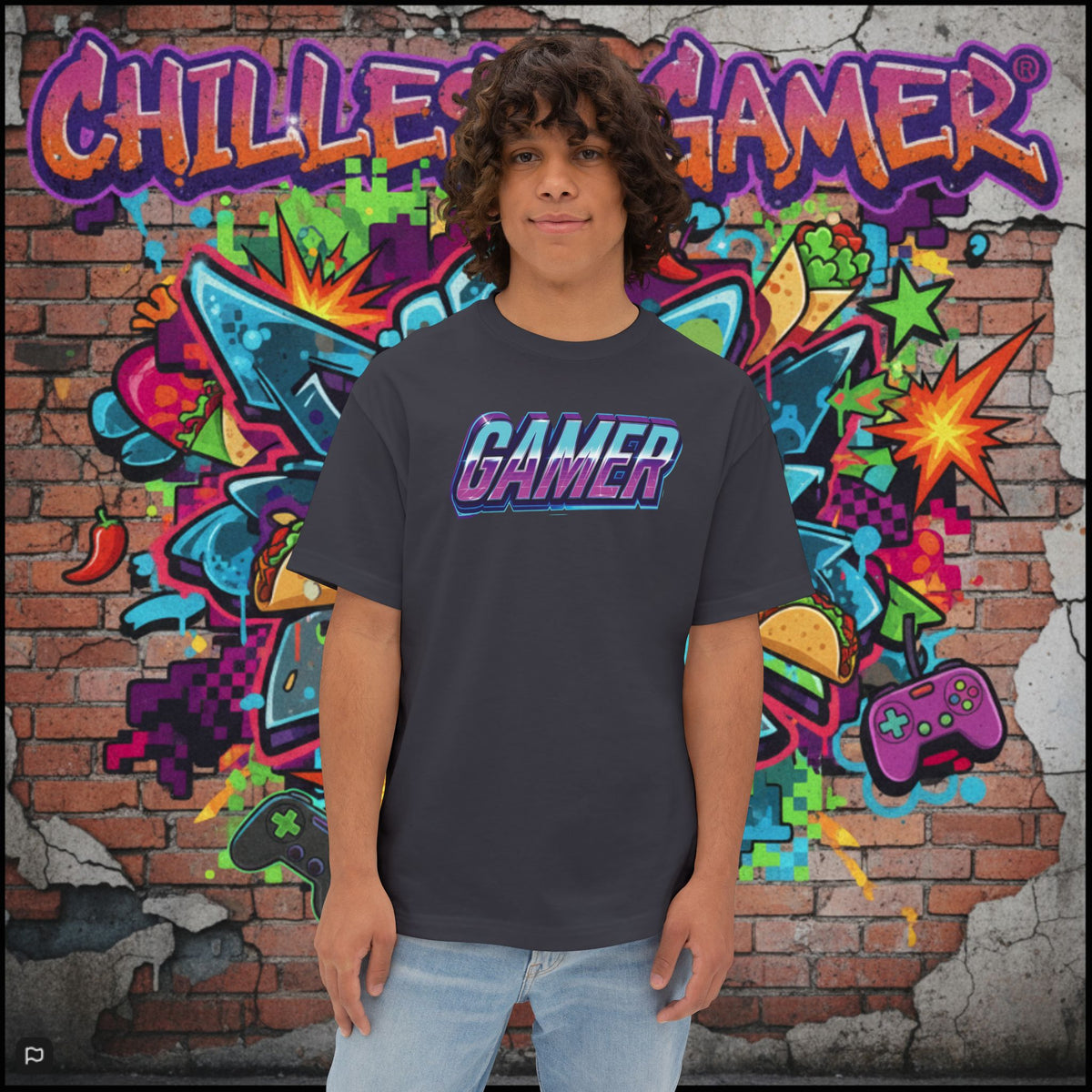 GAMER. Unisex Oversized Boxy Tee