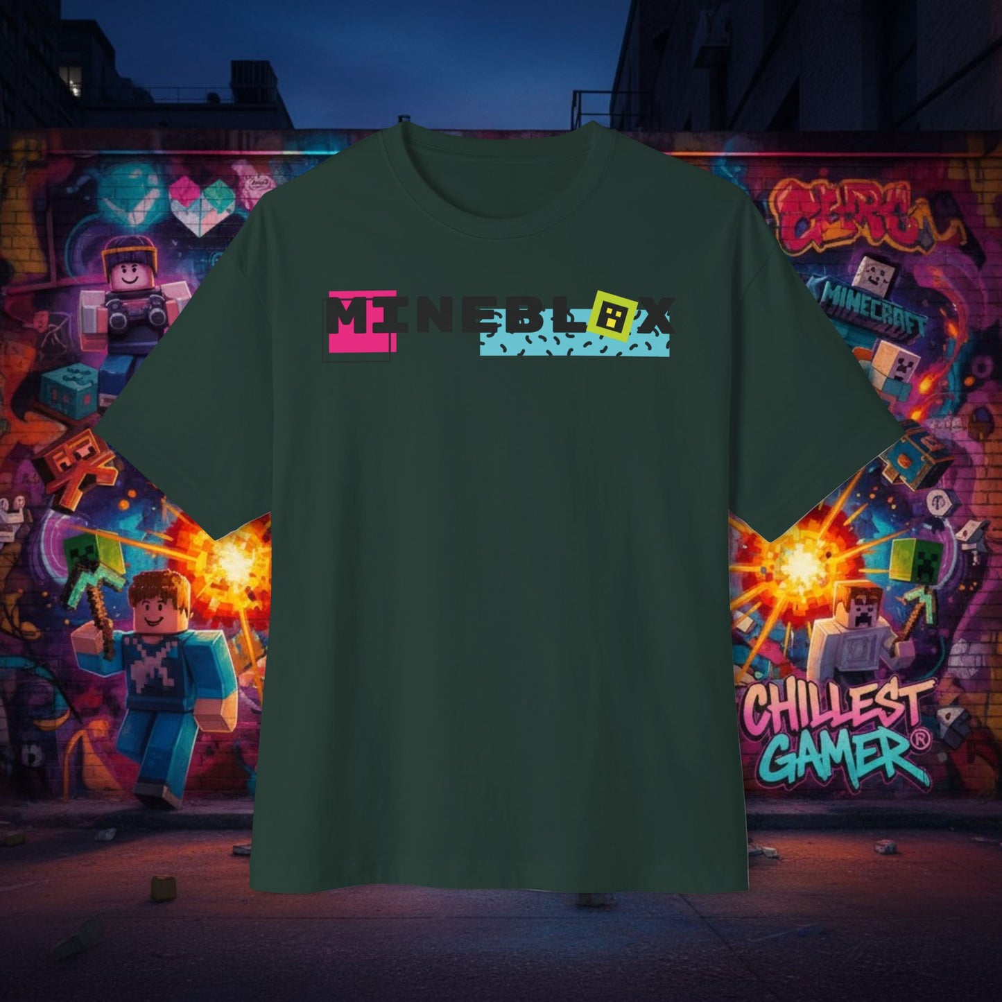 MINEBLOX. Unisex Oversized Boxy Tee