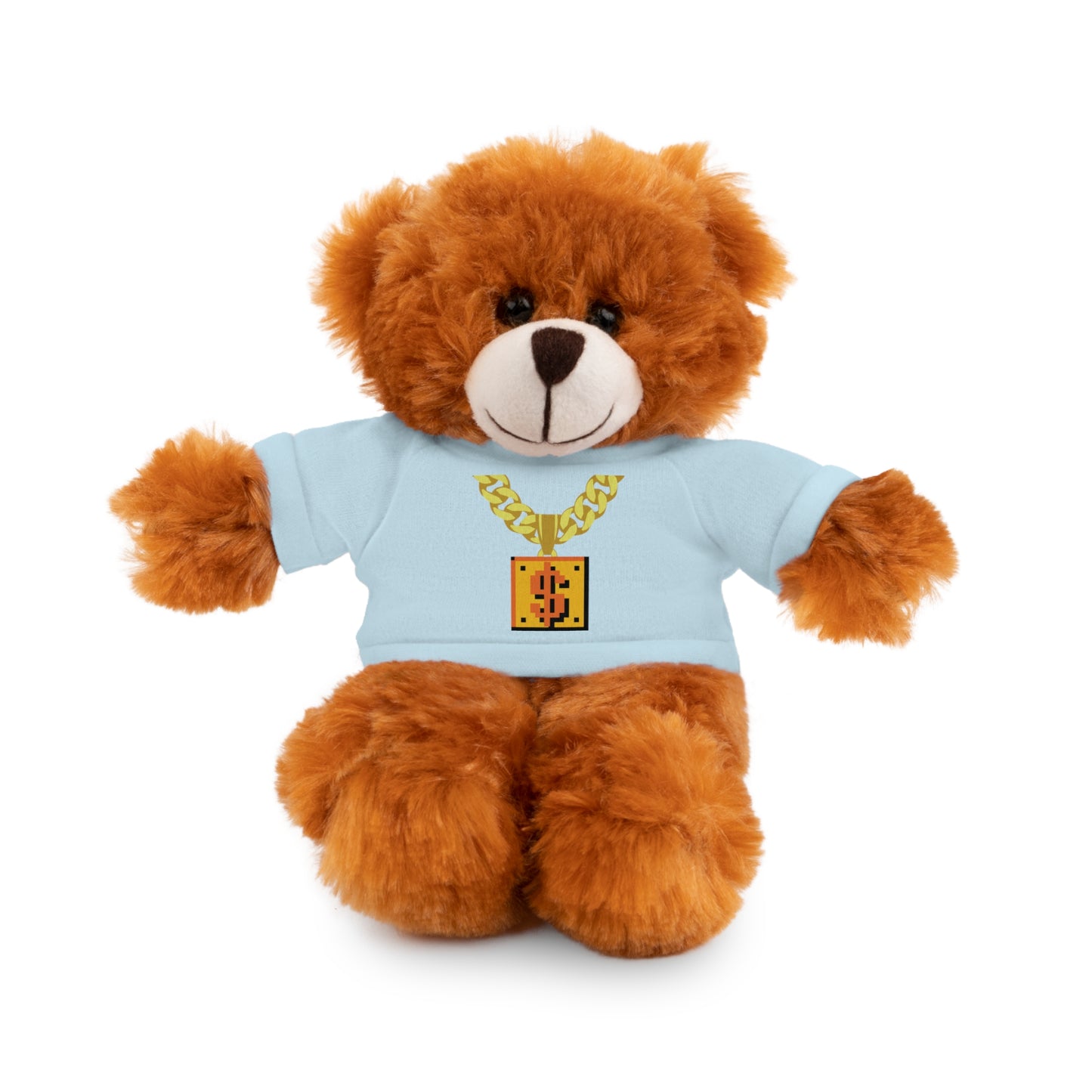 HUG LIFE. Stuffed Animals with COIN BOX CUBAN CHAIN $? Tee