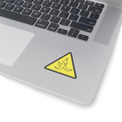 CAUTION BANANA PEEL. Kiss-Cut Stickers