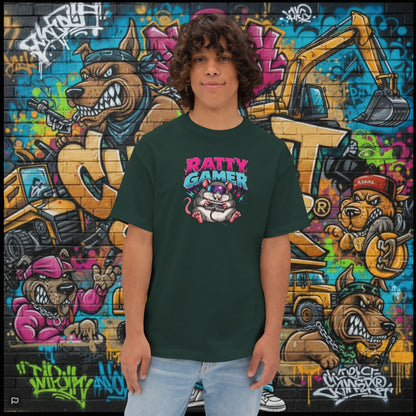 RATTY GAMER. Unisex Oversized Boxy Tee