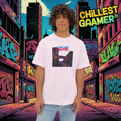 CHILLEST GAMER® ALLEY. Unisex Oversized Boxy Tee