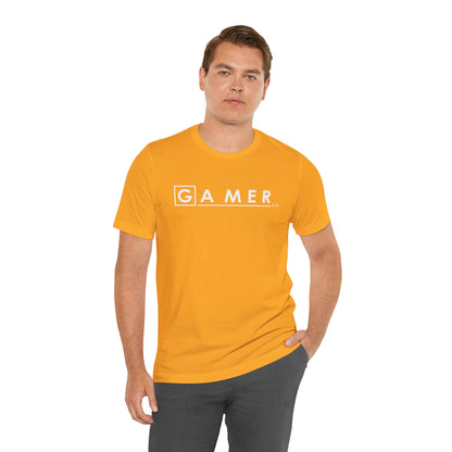 DR. GAMER IS IN THE HOUSE. Unisex Jersey Short Sleeve Tee