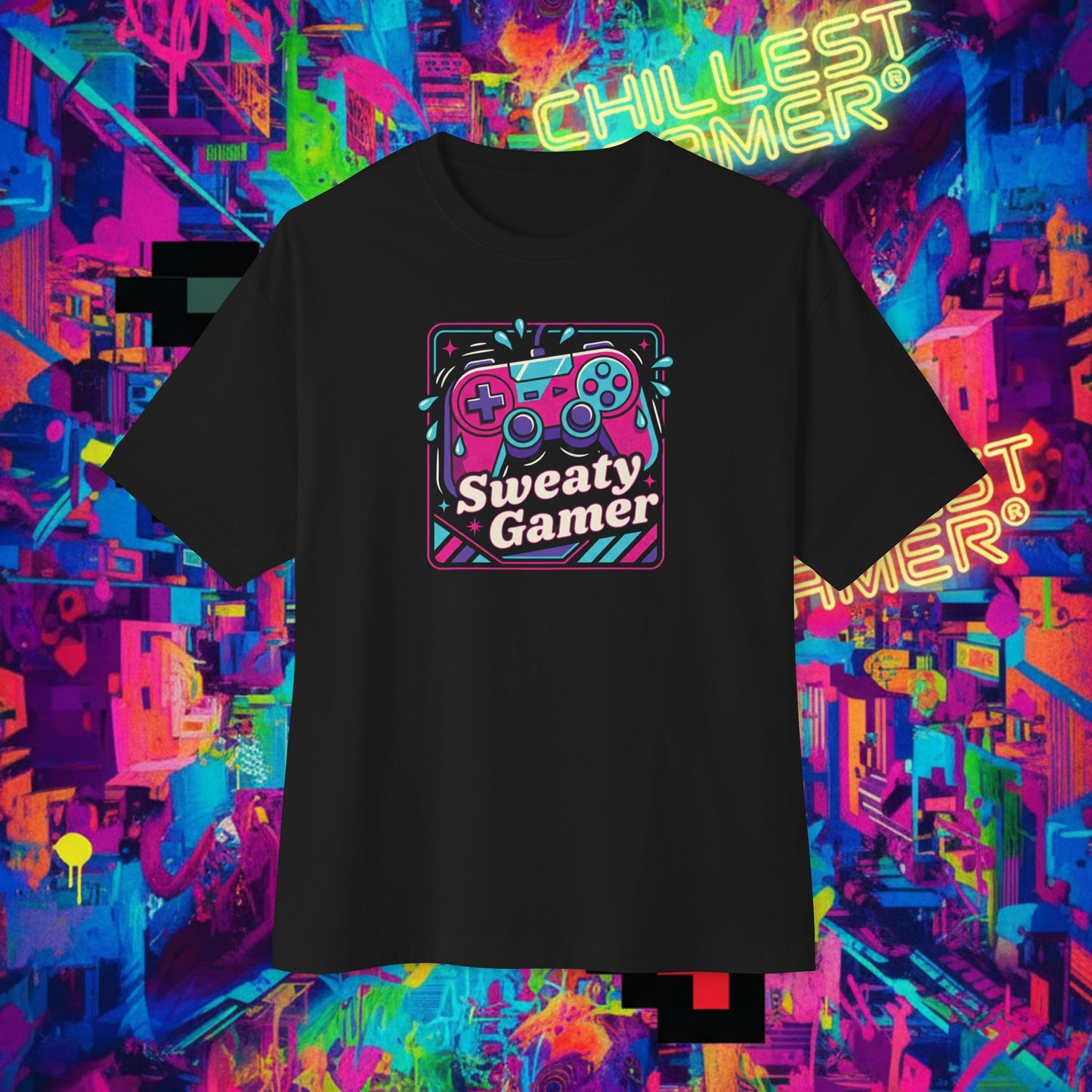 SWEATY GAMER. Unisex Oversized Boxy Tee