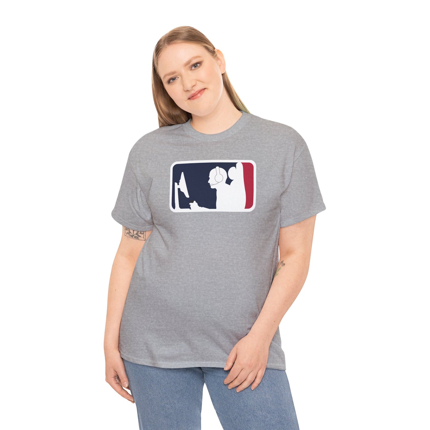 MAJOR LEAGUE GAMER (CONSOLE). Unisex Heavy Cotton Tee