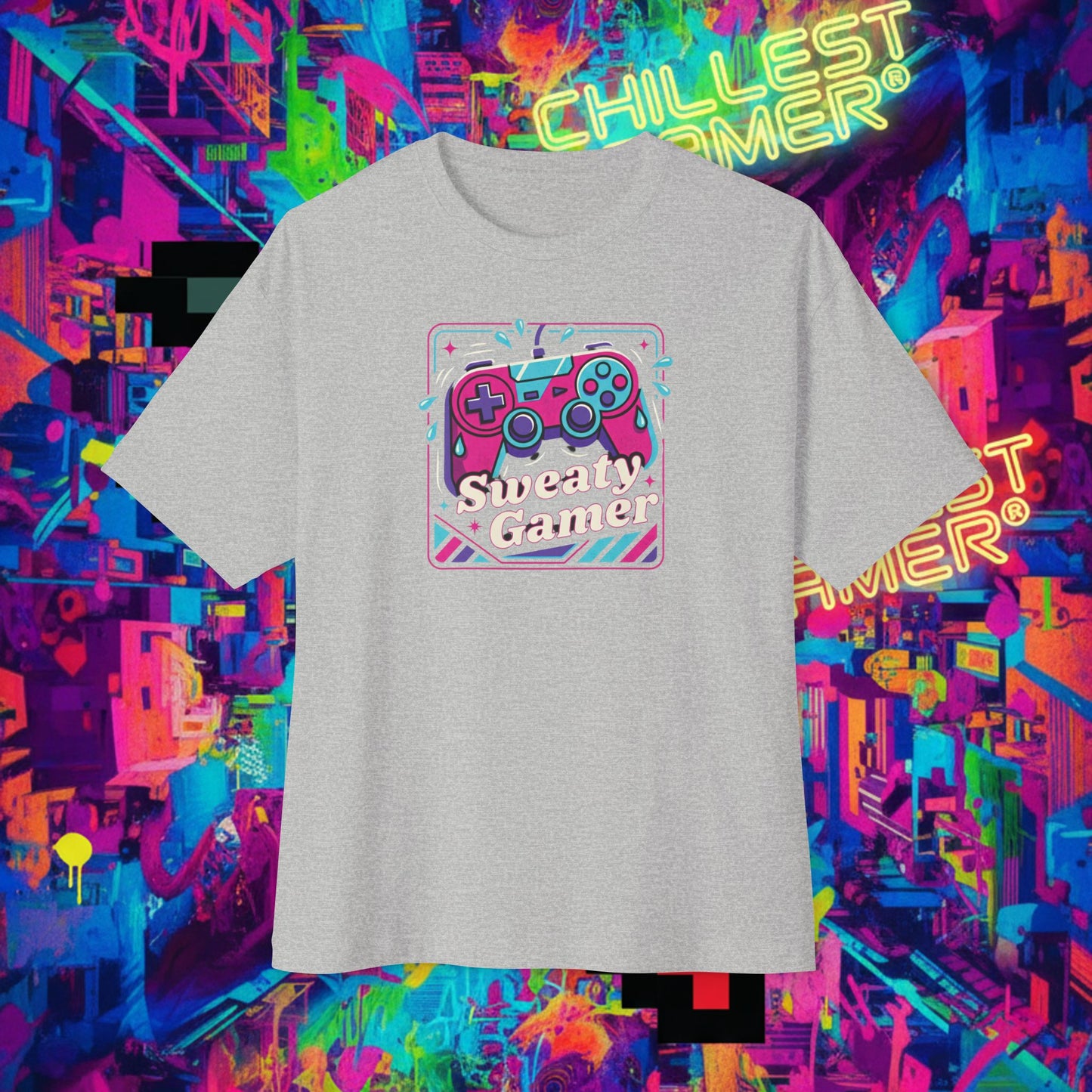 SWEATY GAMER. Unisex Oversized Boxy Tee