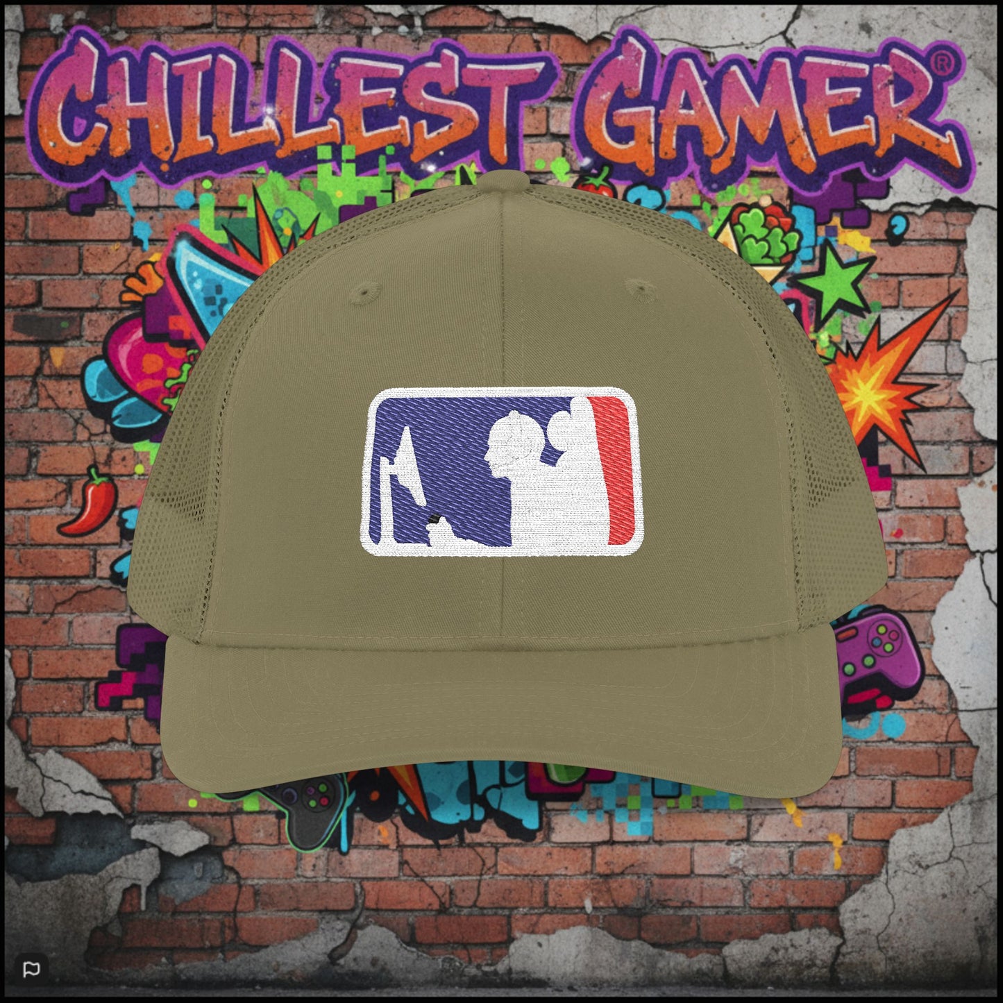 MAJOR LEAGUE GAMER (CONSOLE). Snapback Trucker Cap (Embroidery)