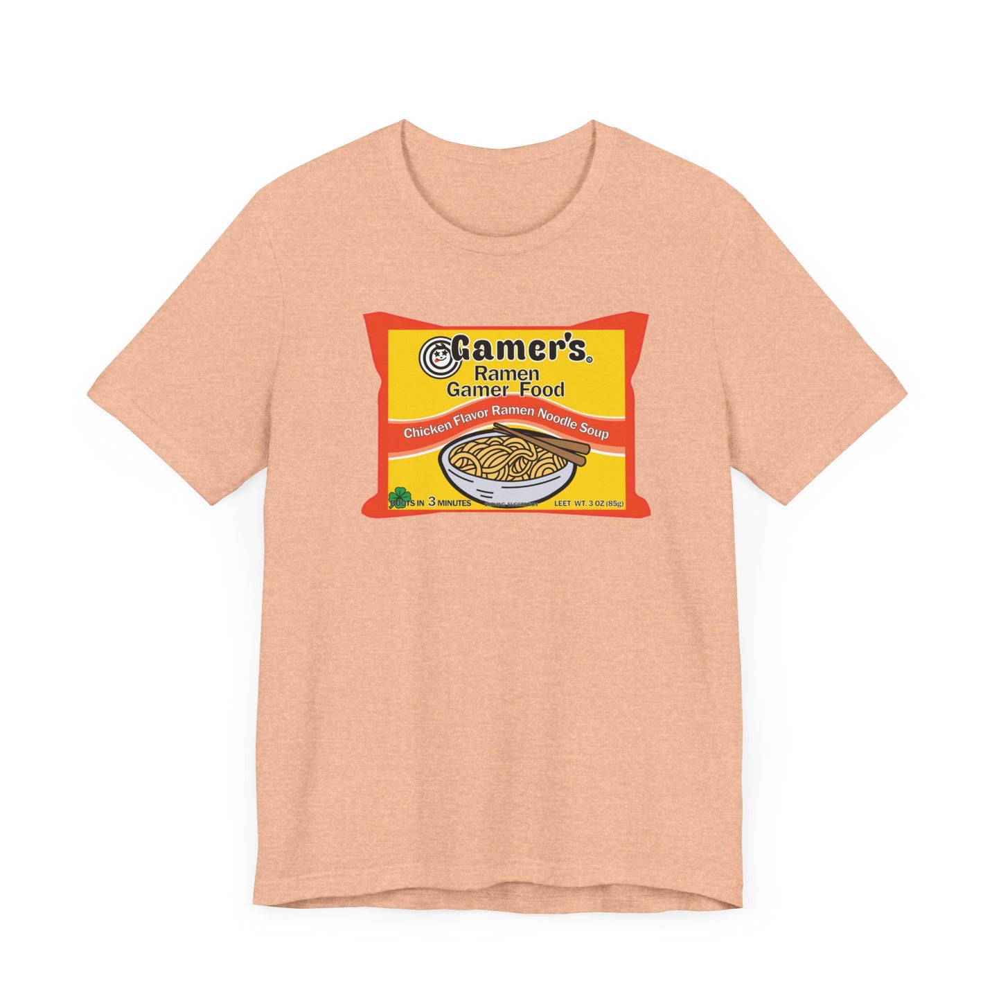 RAMEN GAMER FOOD. Unisex Jersey Short Sleeve Tee