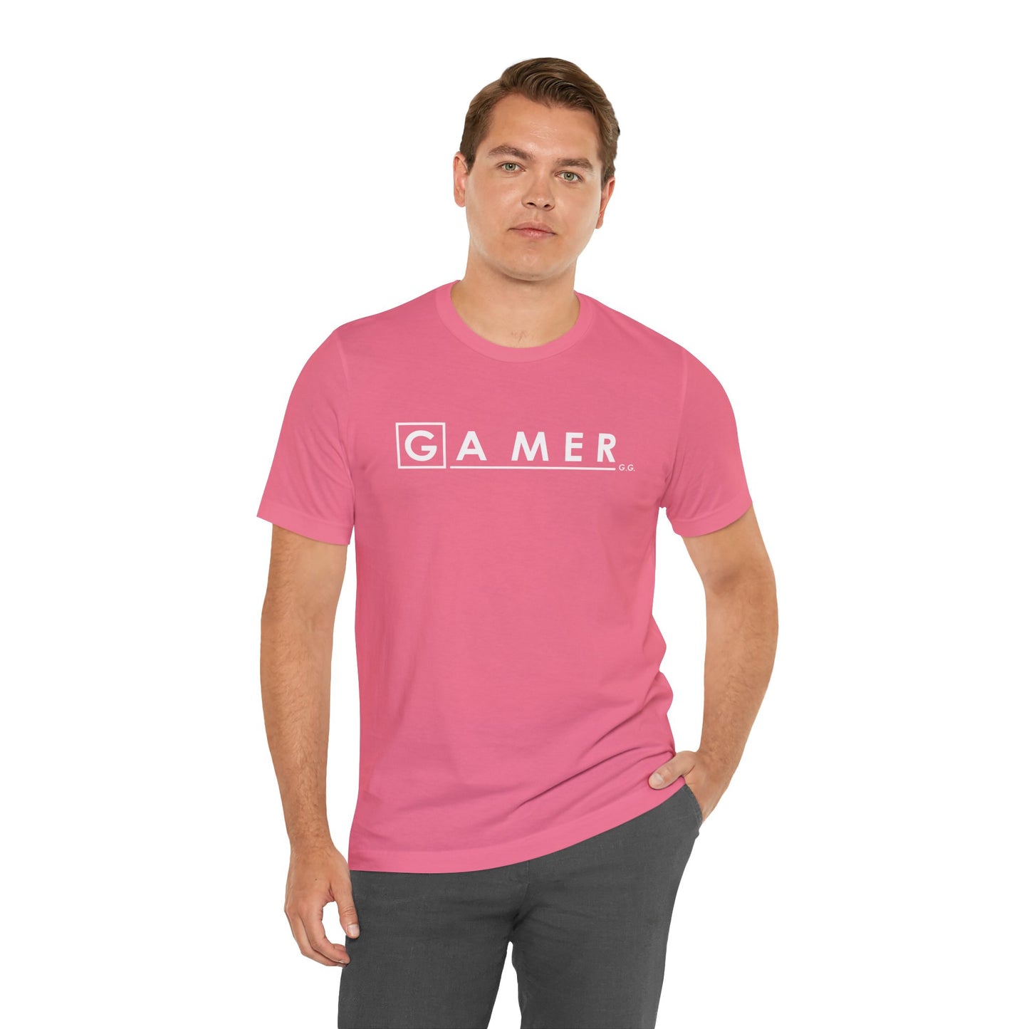 DR. GAMER IS IN THE HOUSE. Unisex Jersey Short Sleeve Tee