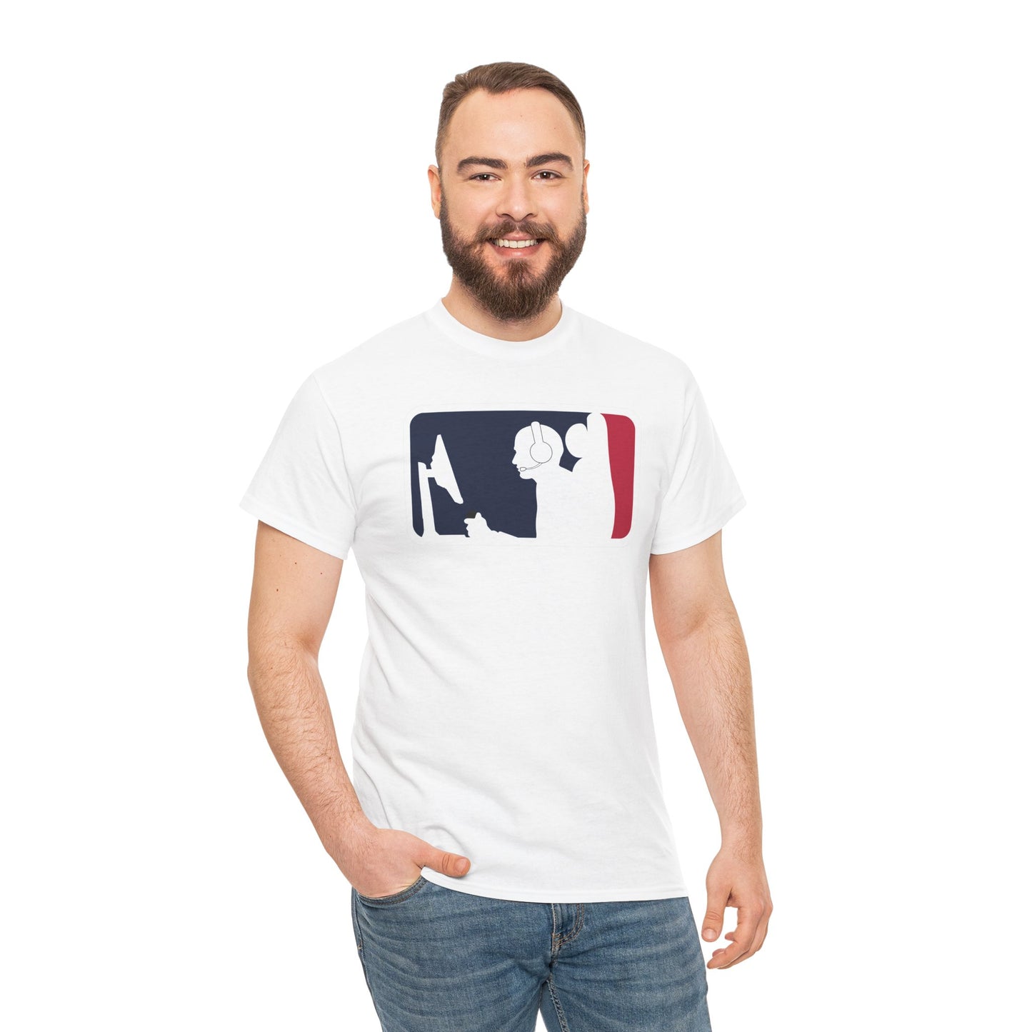 MAJOR LEAGUE GAMER (CONSOLE). Unisex Heavy Cotton Tee