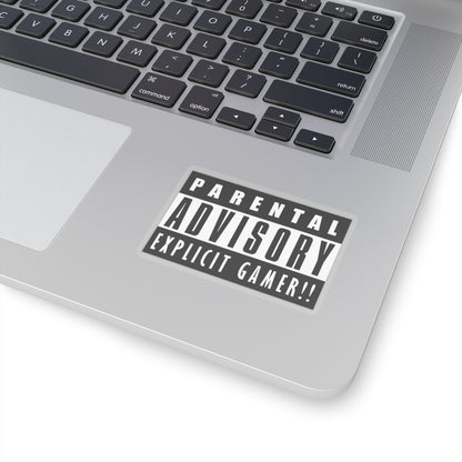 EXPLICIT GAMER!! Kiss-Cut Stickers