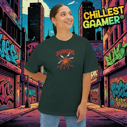 SHARKCANO. Unisex Oversized Boxy Tee
