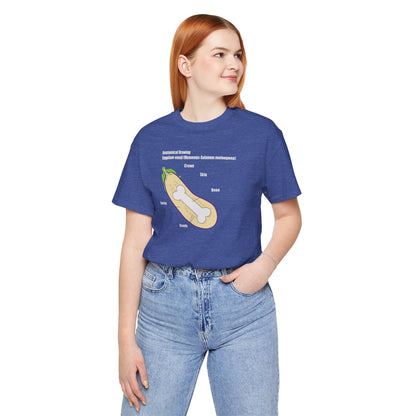 ANATOMY OF EGGPLANT. Unisex Jersey Short Sleeve Tee