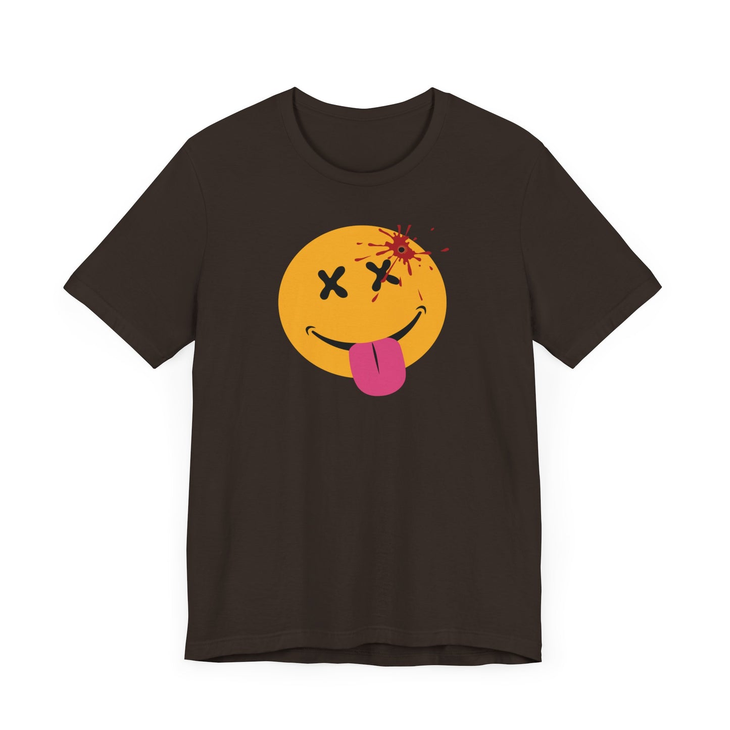 NOT SO HAPPY FACE. Unisex Jersey Short Sleeve Tee