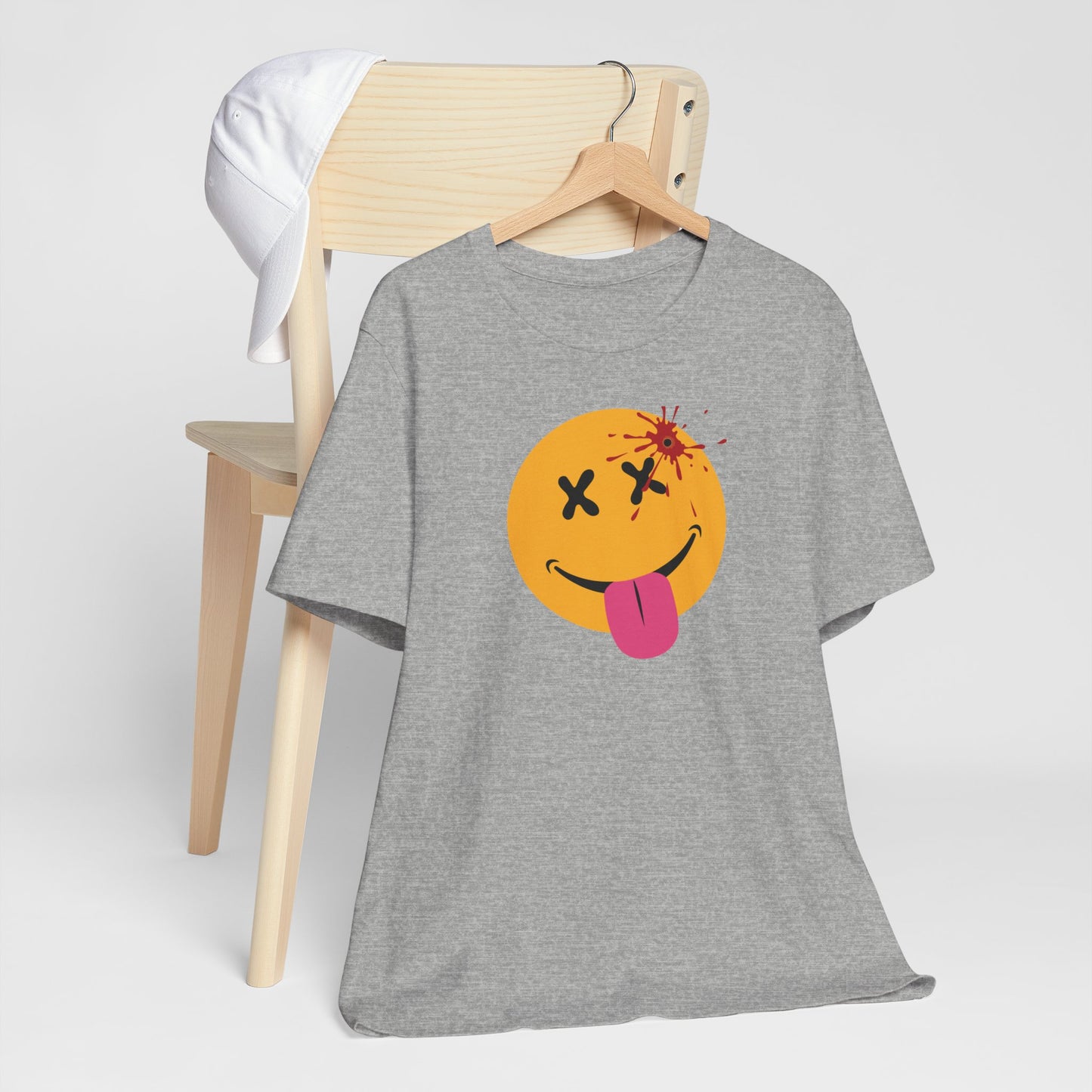 NOT SO HAPPY FACE. Unisex Jersey Short Sleeve Tee