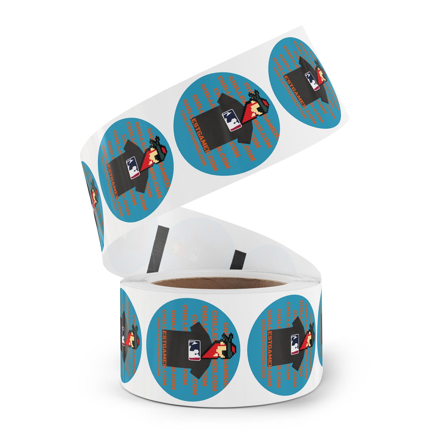 CHILLEST GAMER PROMO. Round Sticker Label Rolls