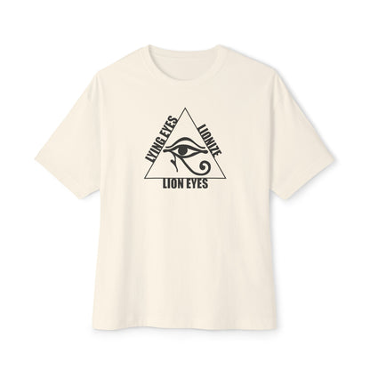 LYING EYES LIONIZE LION EYES. Unisex Oversized Boxy Tee