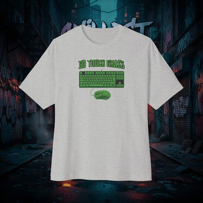 GO TOUCH GRASS. Unisex Oversized Boxy Tee