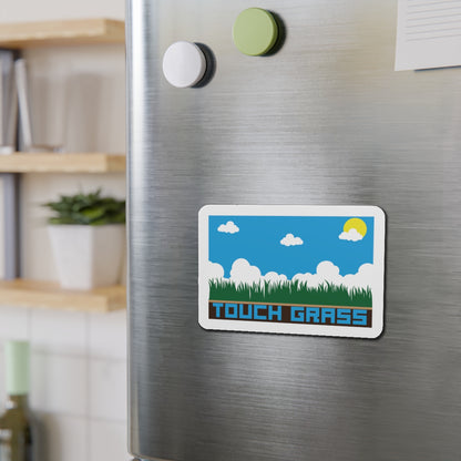 TOUCH GRASS. Die-Cut Magnets